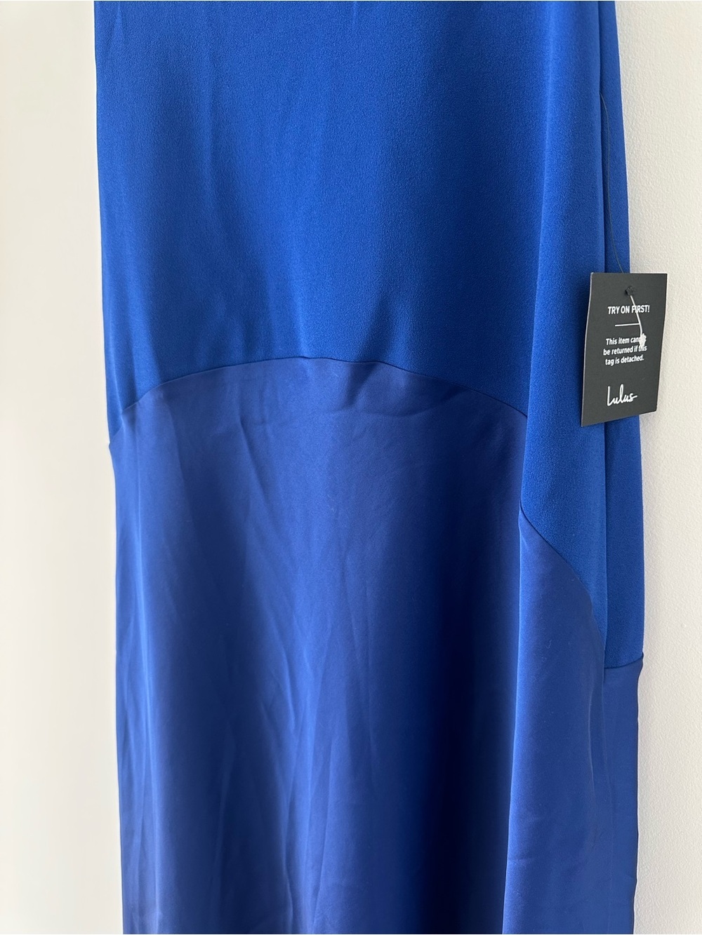 Lulus Compelling Style Royal Blue Strapless A-Line Maxi Dress Size Small Formal - Picture 7 of 16